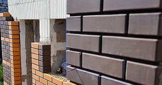 Фасады домов из кирпича в Апшеронске: качественная кладка от 1135 рублей